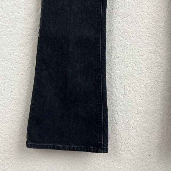 MOTHER Denim High Waisted Runway Jeans in Who's Sorry Now Black Faded NWT - Picture 4 of 11